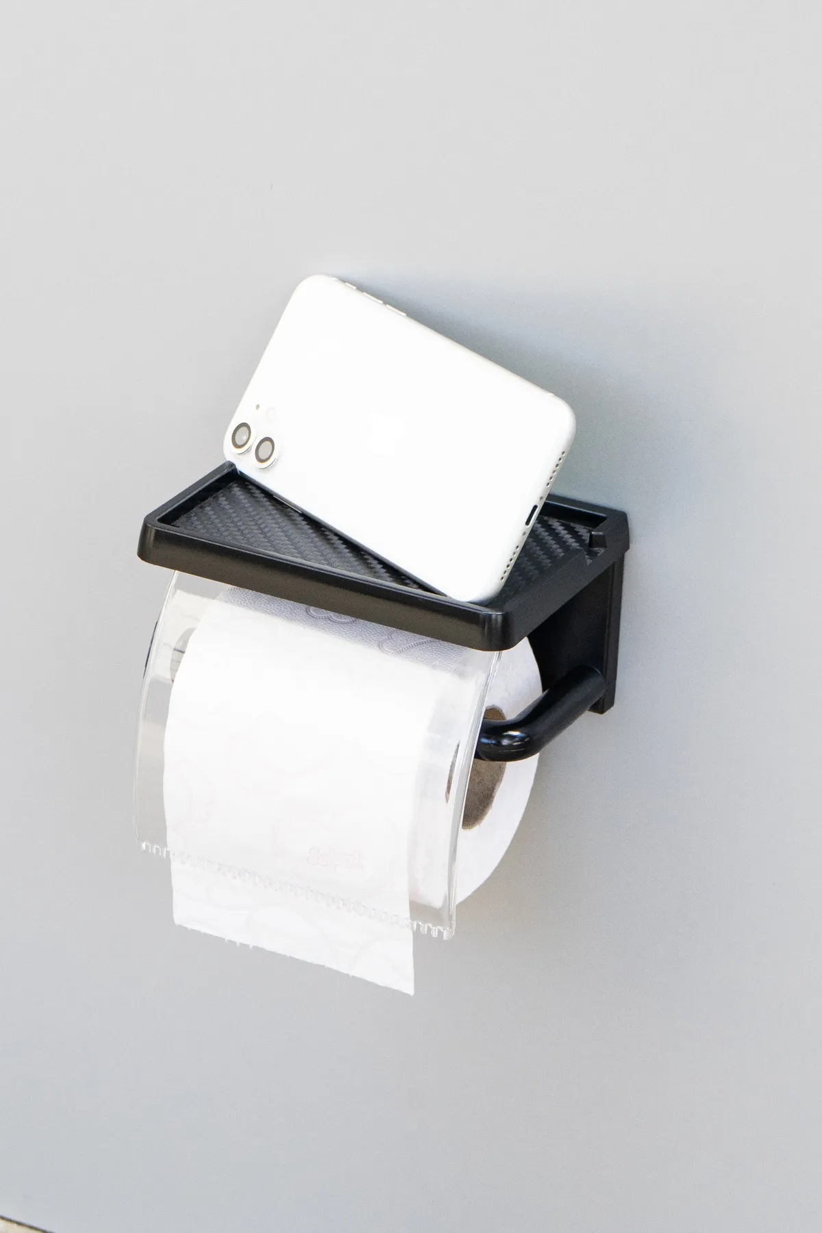 Yapışkanlı Kapaklı Tuvalet Kağıdı Askısı Banyo Tuvalet Kağıtlığı Aparatı Peçetelik Organizer Plastik