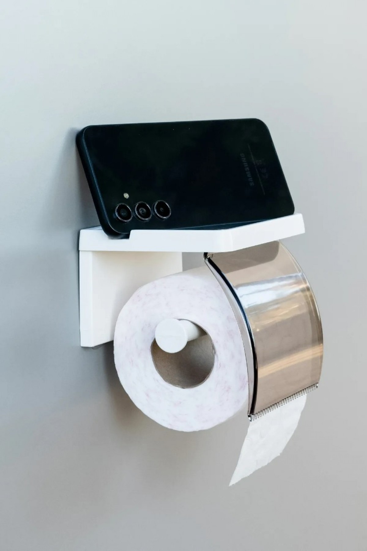 Yapışkanlı Kapaklı Tuvalet Kağıdı Askısı Banyo Tuvalet Kağıtlığı Aparatı Peçetelik Organizer Plastik