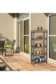5 Katlı Plastik Çok Amaçlı Banyo & Balkon & Mutfak Düzenleyici Organizer Dolabı Rafı Siyah