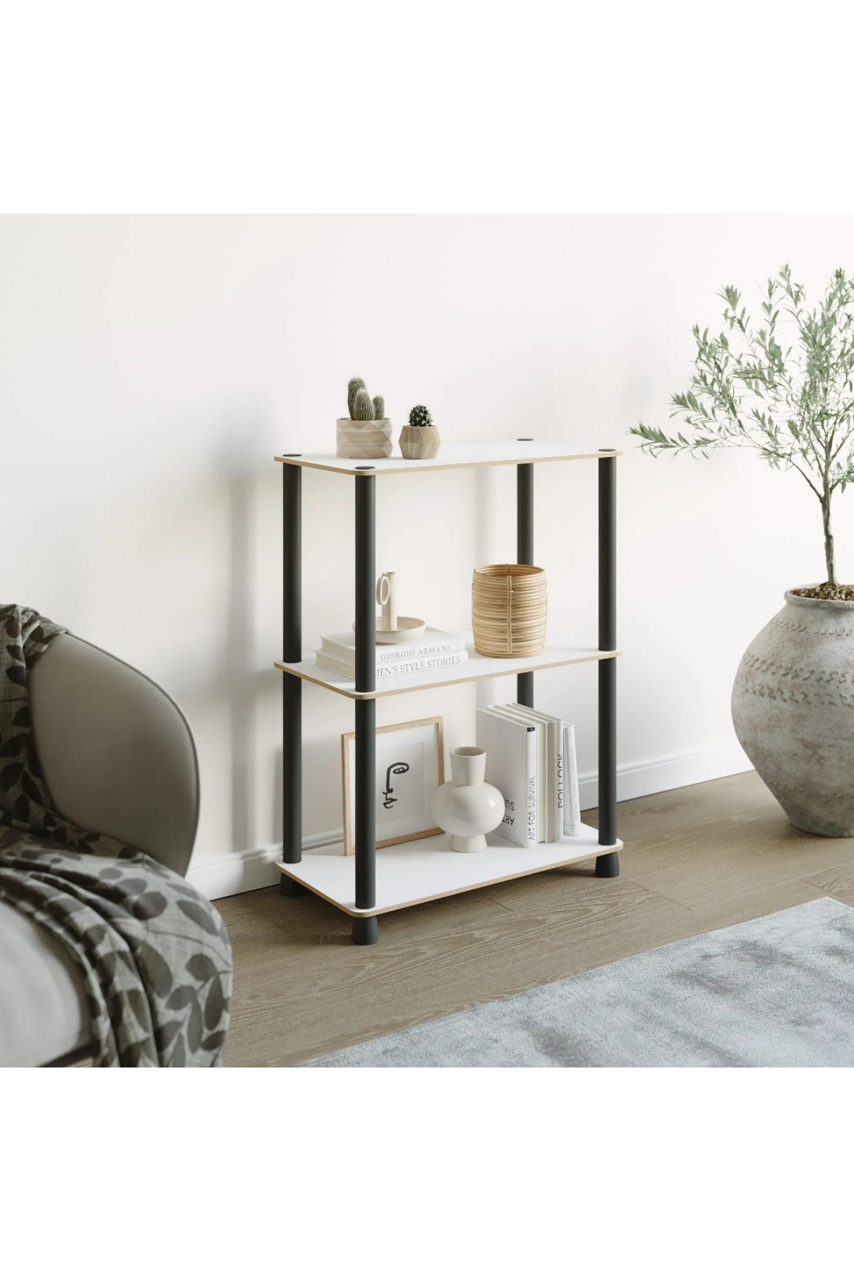 Çok Amaçlı 2 Raflı Ahşap Bambu Desen Modern Dekoratif Kitaplık Dosya Ev Ofis Rafı Çok Amaçlı 2 Raflı Ahşap Bambu Desen Modern Dekoratif Kitaplık Dosya Ev Ofis Rafı