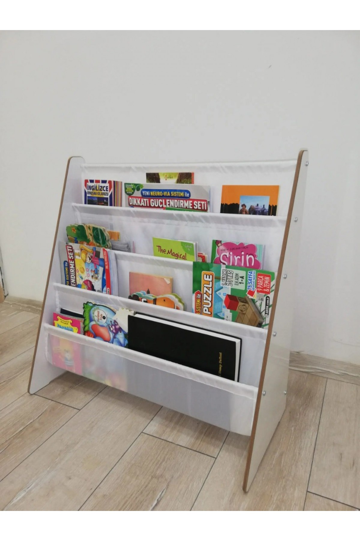 Montessori Ana Sınıfı Kreş Okul Çocuk Odası Kitaplığı Ahşap Kumaş Kitaplık Yıkanabilir Kumaş Beyaz Montessori Ana Sınıfı Kreş Okul Çocuk Odası Kitaplığı Ahşap Kumaş Kitaplık Yıkanabilir Kumaş Beyaz