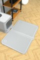 Silikon Mama ve Kum Matı Havuzlu Yıkanabilir Kedi Tuvaleti Önü Kedi Kumu Paspası Büyük Boy 40×60 Gri Silikon Mama ve Kum Matı Havuzlu Yıkanabilir Kedi Tuvaleti Önü Kedi Kumu Paspası Büyük Boy 40×60 Gri