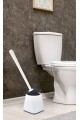 Silikon Wc Tuvalet Banyo Fırçası Klozet Fırçası Beyaz-Siyah Kare Silikon Wc Tuvalet Banyo Fırçası Klozet Fırçası Beyaz-Siyah Kare