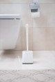 Silikon Wc Tuvalet Banyo Fırçası Klozet Fırçası Beyaz-Siyah Kare Silikon Wc Tuvalet Banyo Fırçası Klozet Fırçası Beyaz-Siyah Kare