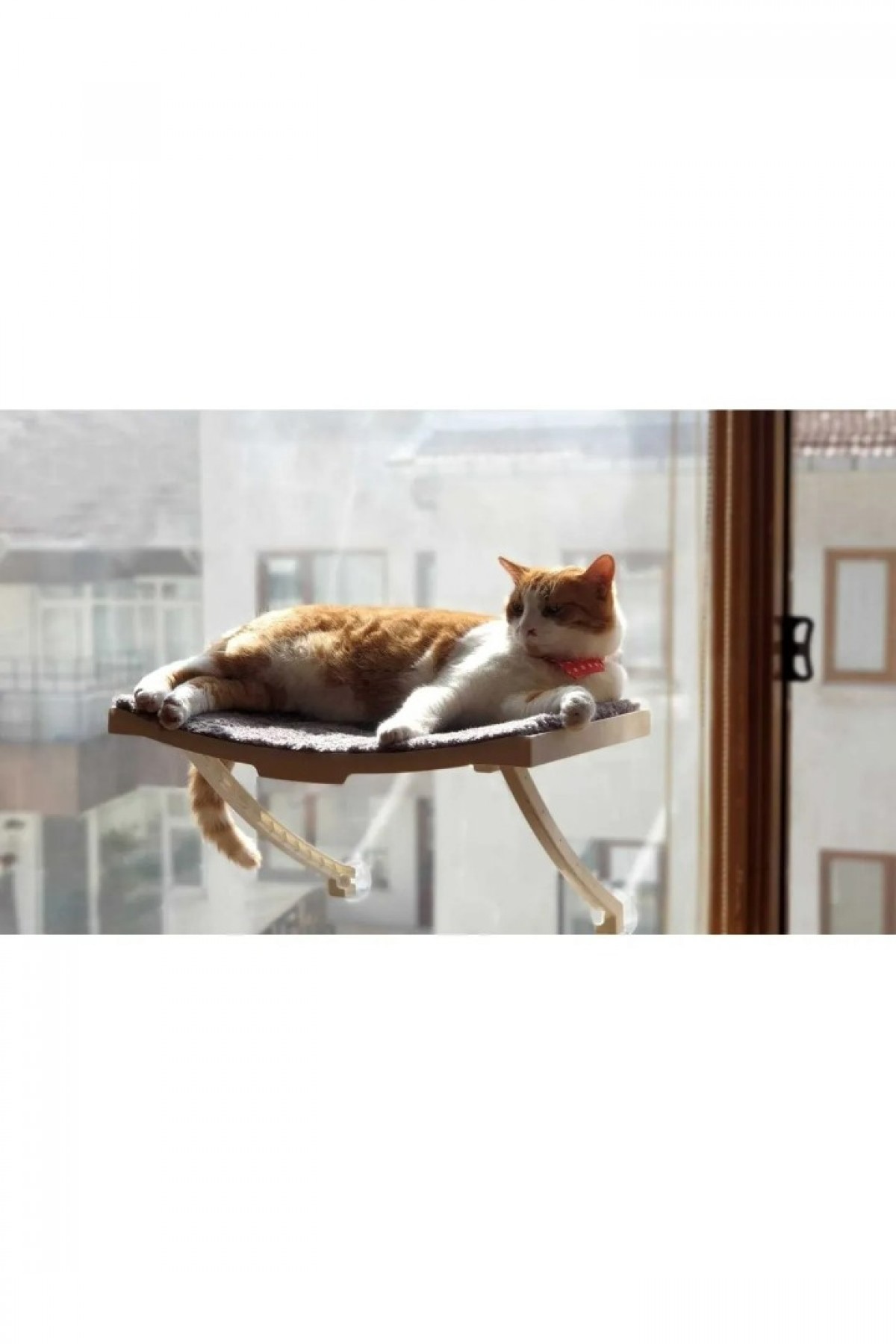 Plastik Kedi Yatağı Ayakları beyaz