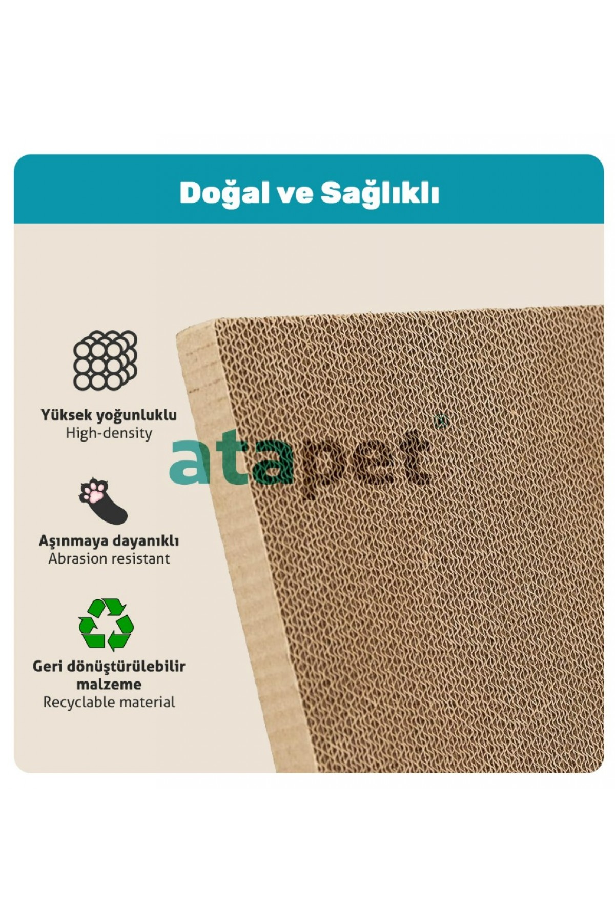 Karton Kedi Tırmalama ve Dinlenme Evi 