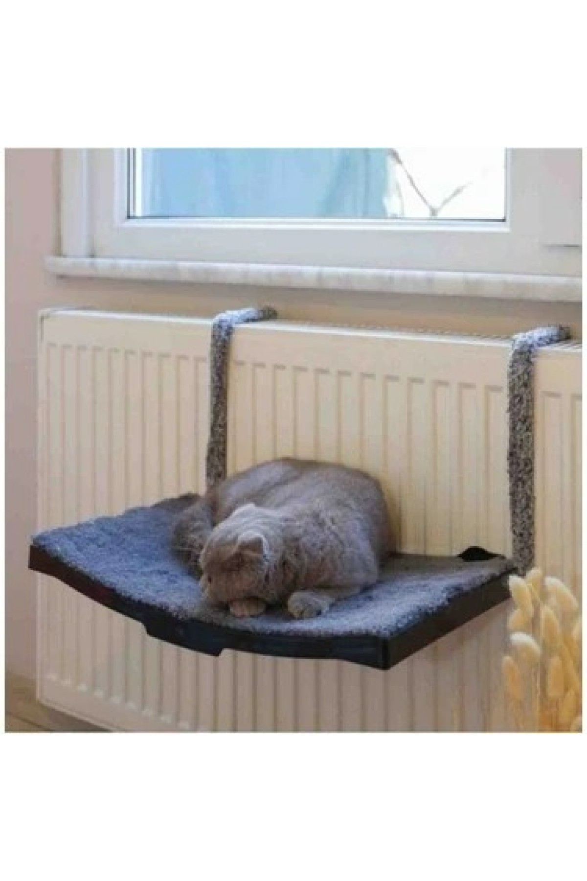 Kedi Petek Kalorifer Radyatör Yatağı Askılı Kedi Yatağı Hamağı Terası47x 27,5 Cm 18 Kg