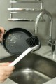 2 adet Vantuzlu Mutfak Banyo Tezgah Üstü Silikon Bulaşık Yıkama Lavabo Temizleme Tezgah Fırçası