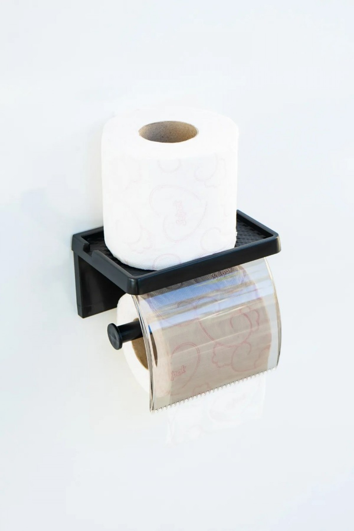 Yapışkanlı Kapaklı Tuvalet Kağıdı Askısı Banyo Tuvalet Kağıtlığı Aparatı Peçetelik Organizer Plastik
